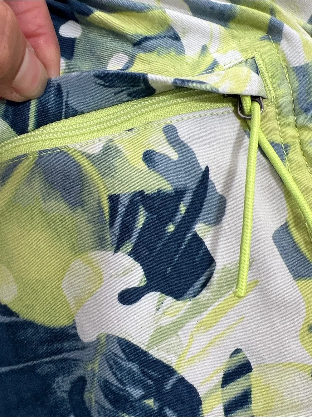 The North Face Yellow Neon Camo Athletic Shorts